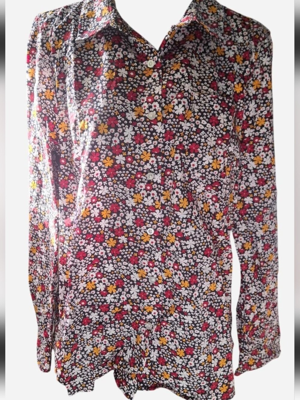 Nautica Jeans Floral Button-Front Shirt - Multicolor